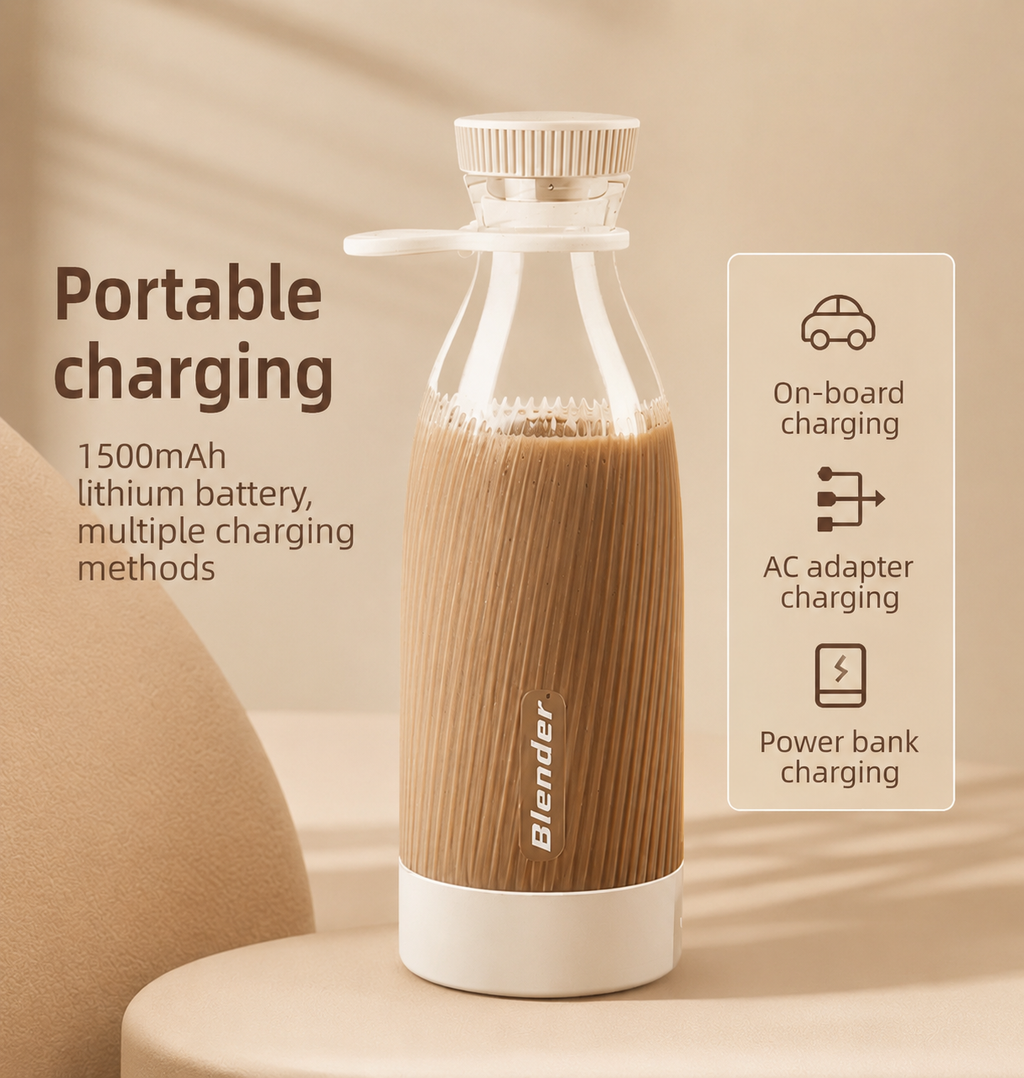 Portable Rechargeable Blender/USB Smoothie Maker/600ml